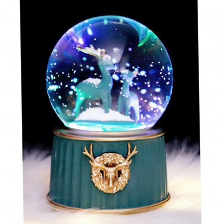 Glob muzical cu lumina LED MAGIC, Verde, 8x13cm [4]