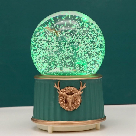 Glob muzical cu lumina LED MAGIC, Verde, 8x13cm [2]
