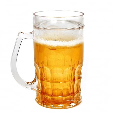 Halba de bere Fake Beer Mug 400ml, Perete dublu [0]