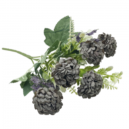 Hortensie artificiala CLARA, Gri albastrui, 30cm [1]