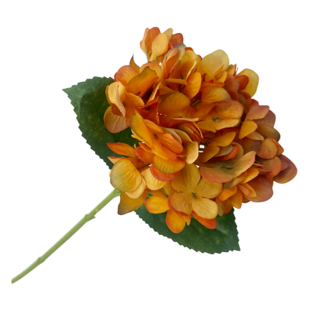 DE TOAMNA - Hortensie artificiala REGGIE, Portocaliu, 45cm