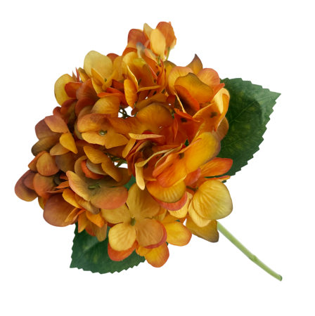 Hortensie artificiala REGGIE, Portocaliu, 45cm [1]