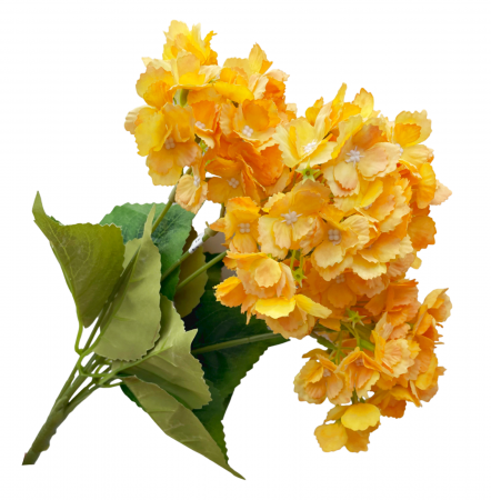 DE TOAMNA - Hortensie artificiala FERGIE, Portocaliu, 35cm