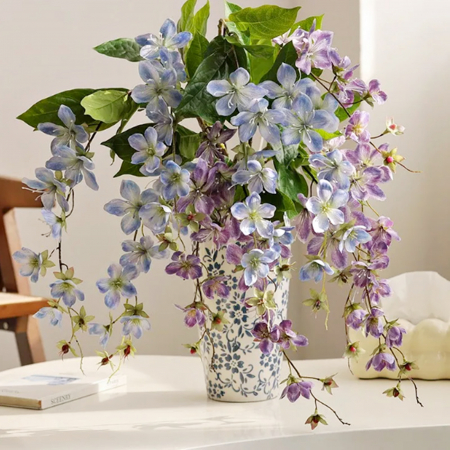 Iasomie artificiala JASMINE, Bleu violet, 80cm [2]