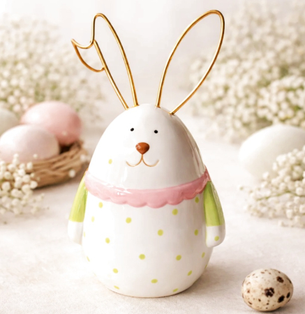 Iepuras decorativ cu urechi aurii EASTER [1]