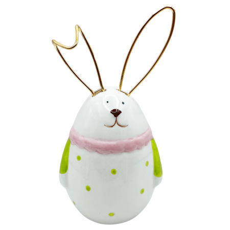 De Sezon - Iepuras decorativ cu urechi aurii EASTER