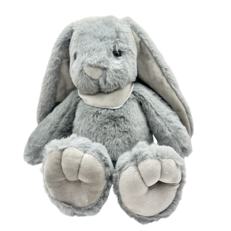 Jucarii De Plus - Iepure de plus gri cu esarfa LICORICE