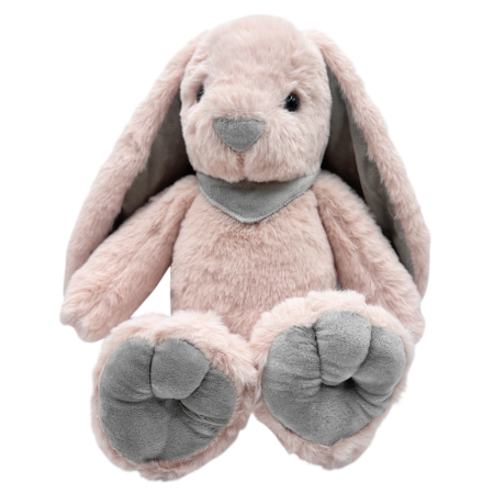 Jucarii De Plus - Iepure de plus roz pastel cu esarfa LICORICE