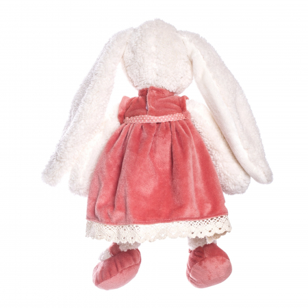 Iepure de plus cu rochita coral TILLY [1]