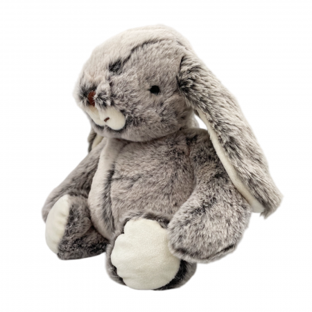 Jucarii De Plus & Pusculite - Iepure de plus DILLY, Gri, 25cm