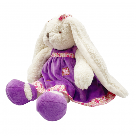 Iepure de plus cu rochita mov TILLY [1]