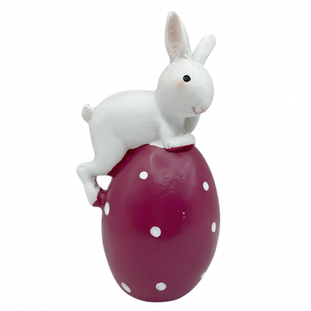 Iepure decorativ cu ou DAISY, 6x11cm [1]