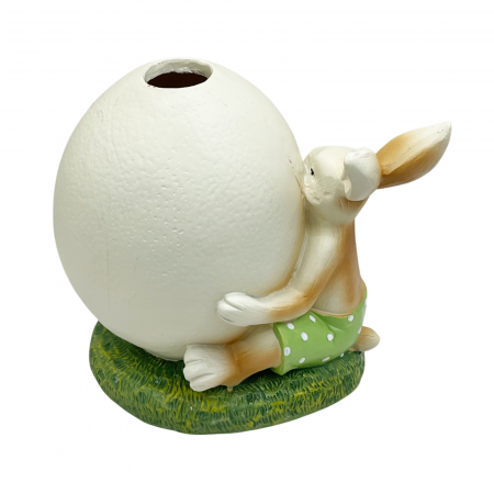 Iepure decorativ cu Vaza ou BERNARD, 15x16cm [1]