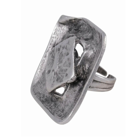 Inel din zamac ROMA cu design geometric - Accesoriu vintage [2]