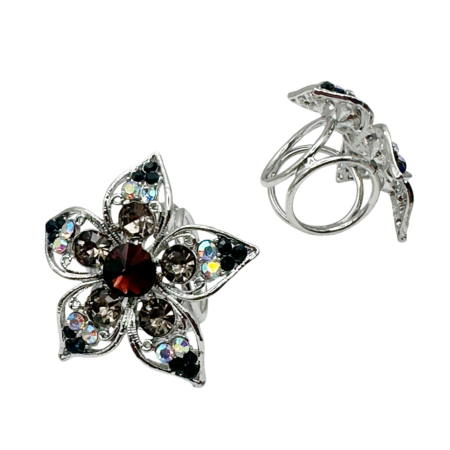 De Sezon - Inel pentru esarfa COLETTE, Argintiu, 4.5cm