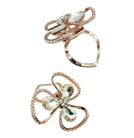 Brose & Pandantive - Inel pentru esarfa RENEE, Auriu, 4.5cm