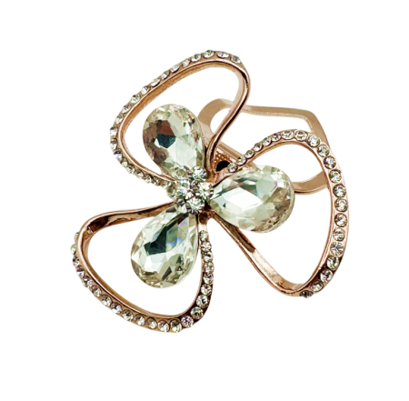 Inel pentru esarfa RENEE, Auriu, 4.5cm [1]