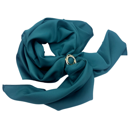 Inel pentru Eșarfă auriu cu strasuri – Accesoriu Elegant Argintiu [1]