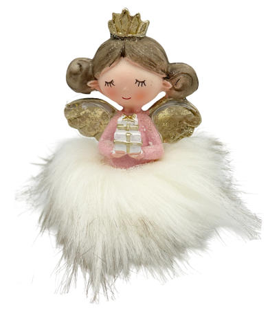 Figurine & Statuete - Inger decorativ cu Cadou SARAH - Decor Crăciun