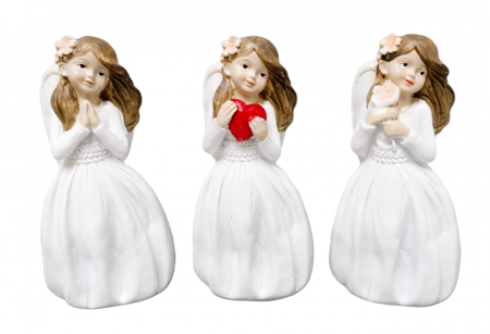 Inger decorativ ELSA, Alb, 10cm [2]