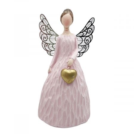 Figurine & Statuete - Inger decorativ LAILA, Roz, 10cm
