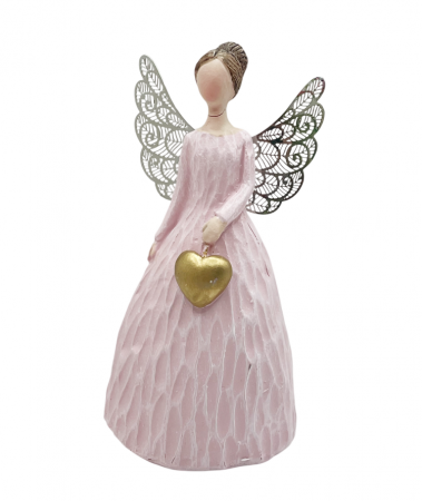 Inger decorativ LAILA, Roz, 10cm [1]