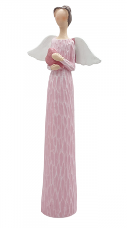 Inger decorativ LAILA, Roz, 20cm [1]