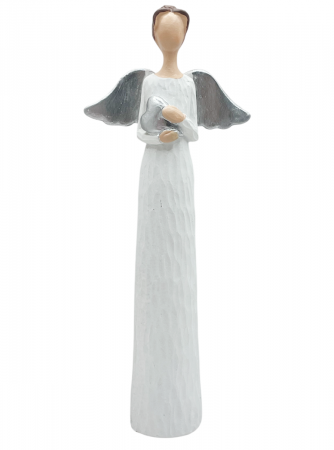 Inger decorativ LAILA, Alb, 20cm [1]