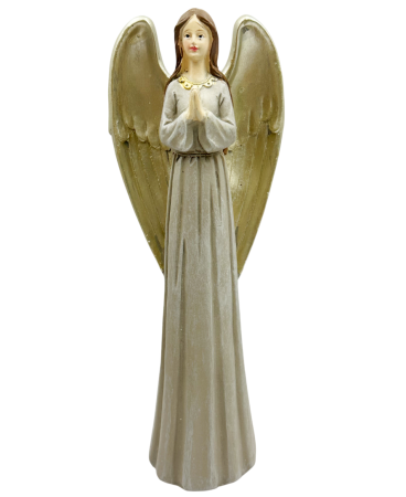 FIGURINE & PLUSURI - Inger decorativ GRACE cu aripi aurii