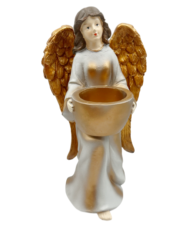 Figurine & Statuete - Figurină înger ALICIA cu suport pentru lumânare