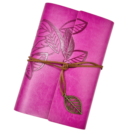 Agende & Articole De Scris - Jurnal Vintage NATURE - Agenda 13x18 cm - fucsia
