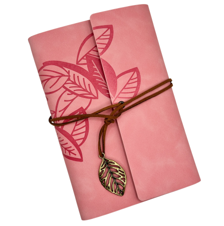 Agende & Articole De Scris - Jurnal Vintage NATURE - Agenda 13x18 cm - roz