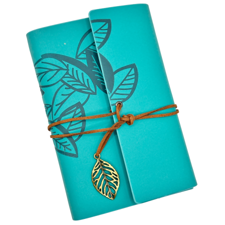 Agende & Articole De Scris - Jurnal Vintage NATURE - Agenda 13x18 cm - Verde turcoaz