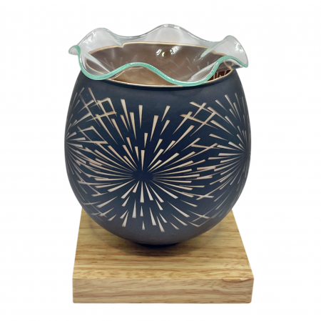 Difuzor uleiuri parfumate - Veioza LED FIREWORKS, Negru [1]