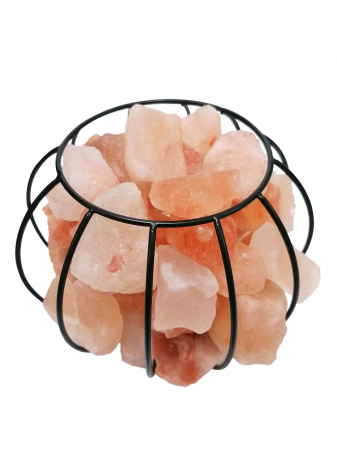 Lampa cu sare Himalaya CANASTA, 16x13cm [2]
