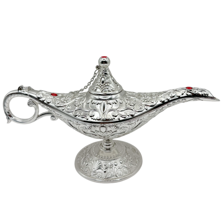 CASA & DECOR - Lampa decorativa orientala SILVER ALADDIN, 20x9 cm