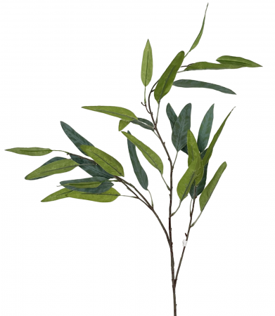 Flori Artificiale - Ramura cu frunze artificiala de laur MAJESTIC, 80cm