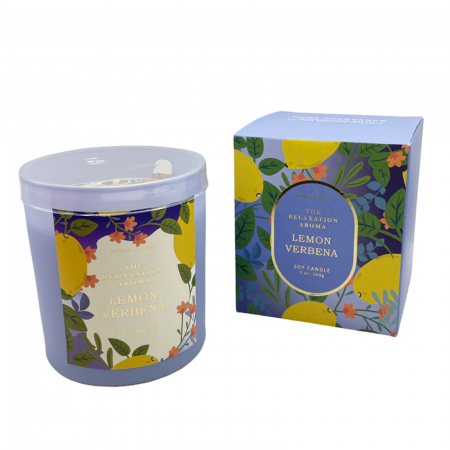 Aromaterapie - Lumanare de soia parfumata LEMON VERBENA, 200g