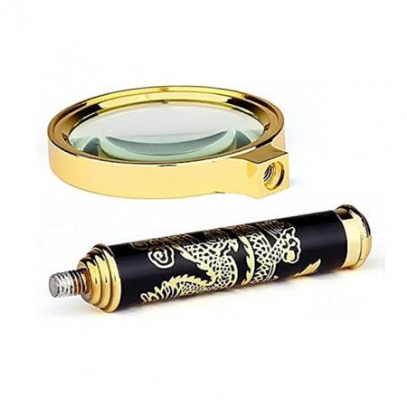 Lupa cu maner Gold Dragon 60mm [2]