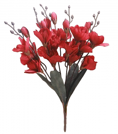 Flori Artificiale - Magnolie artificiala DEMETRA, Rosu inchis, 45cm