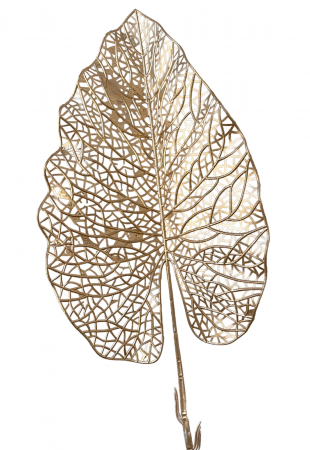 Frunza decorativa BEAUTY, Auriu, 65cm [1]
