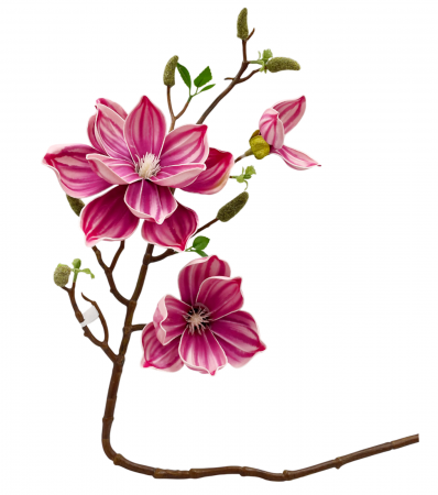 Flori Artificiale - Magnolie artificiala HEAVEN, Magenta, 90cm