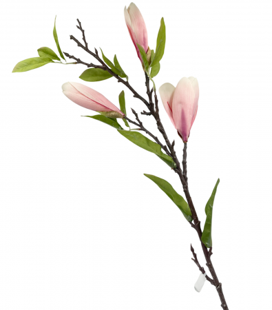 Magnolie artificiala MAJESTIC, Roz, 100cm [3]