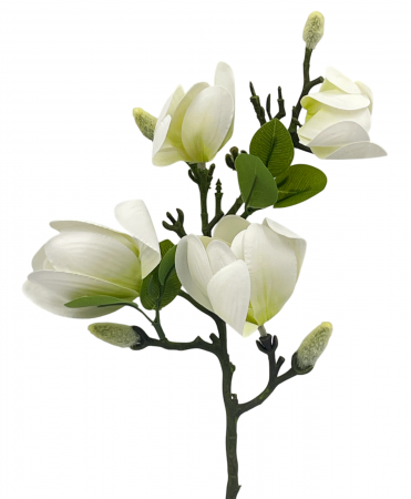 Flori Artificiale - Magnolie artificiala QUEEN, Alb, 60cm