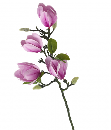 Magnolie artificiala QUEEN, Roz, 60cm [3]