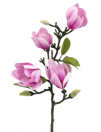 Flori Artificiale - Magnolie artificiala QUEEN, Roz, 60cm