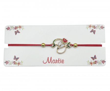 De Sezon - Martisor - Bratara snur elastic cu Ghiocel, SPRING
