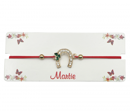 De Sezon - Martisor - Bratara snur elastic cu Potcoava, LUCKY