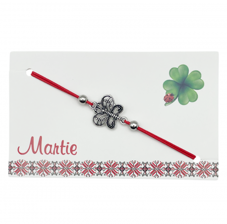 Martisor - Bratara snur elastic cu Fluture, MILLY [1]