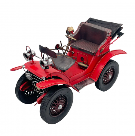Obiecte Decorative - Masina retro ROADSTER, Rosu, 30cm, Metal